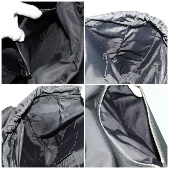 GUCCI Web Sherry Line Backpack Nylon Black Green Red - Picture 16 of 16